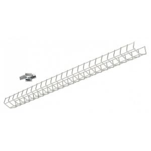 48" While Wire-guard for 1 Lamp Standard Channel Strip Fixture